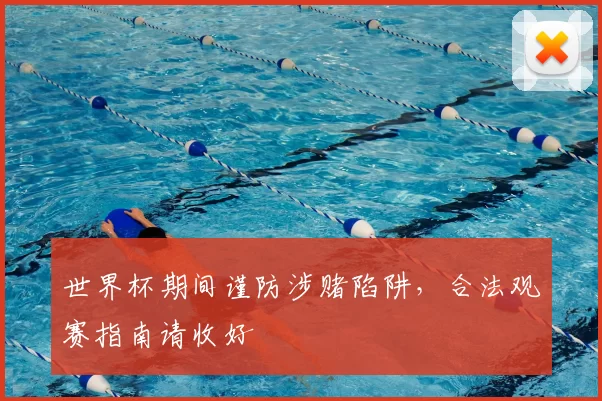 世界杯期间谨防涉赌陷阱，合法观赛指南请收好