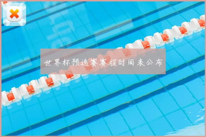 世界杯预选赛赛程时间表公布