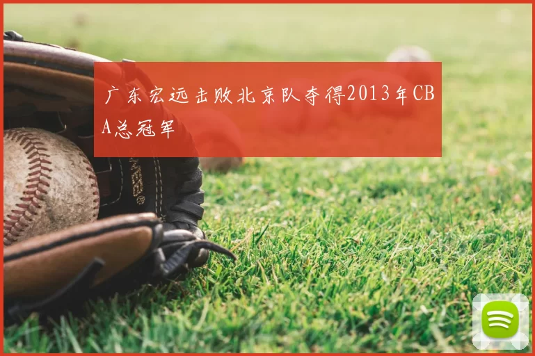 广东宏远击败北京队夺得2013年CBA总冠军